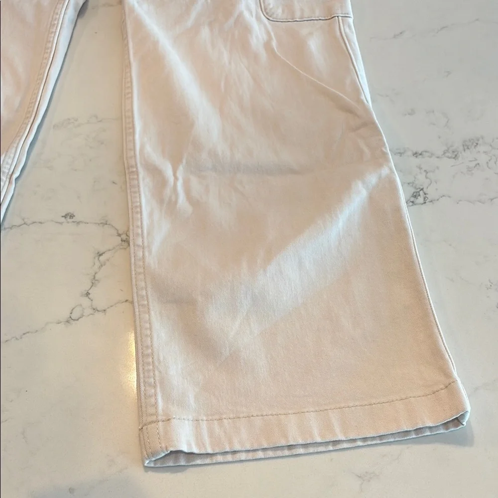 Abercrombie Kids Cream Cargo Pants with Modern Utility Style